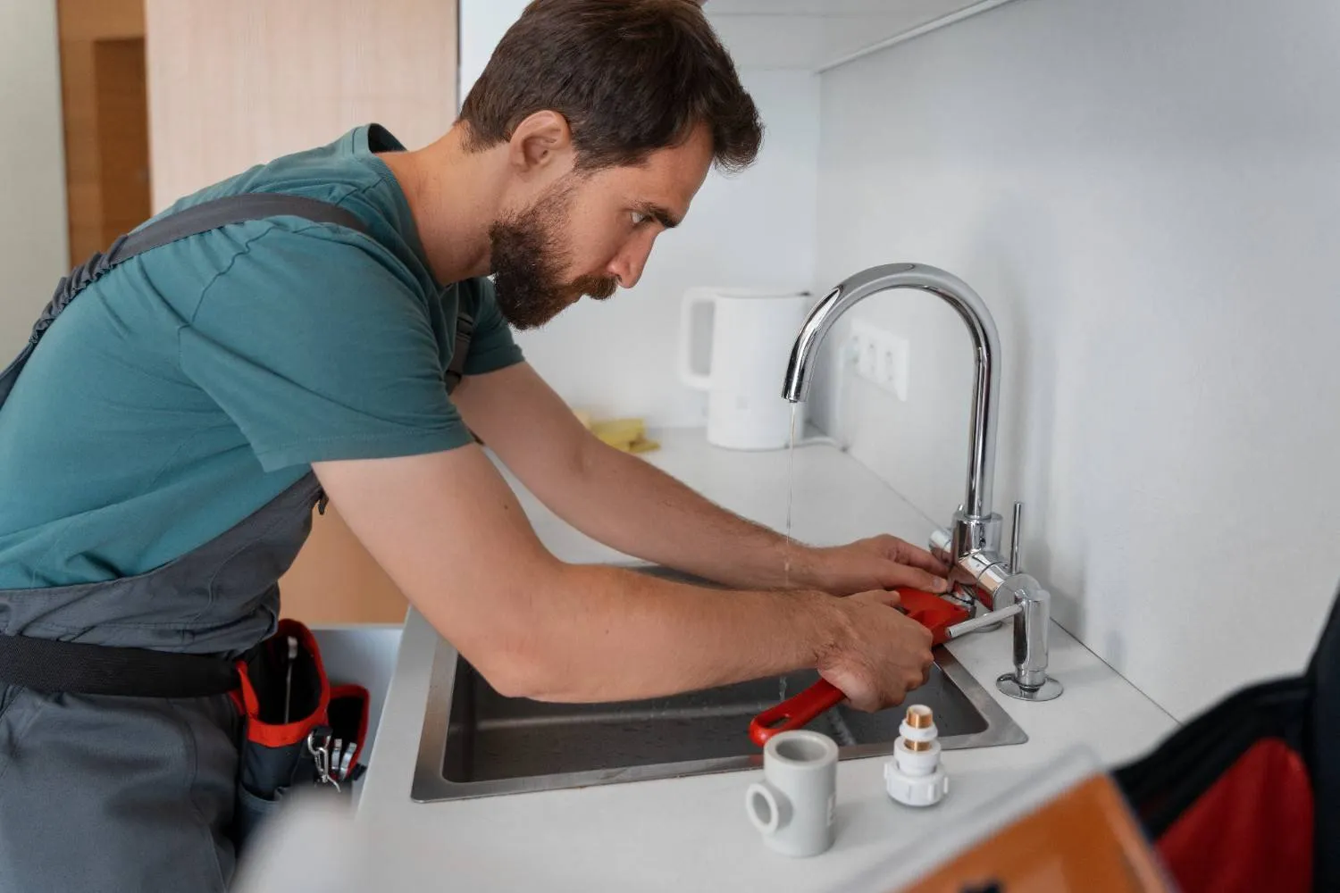 Bathroom tap and plumbing fittings